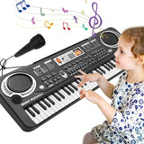 Pianoforte con Microfono per Bambini 61 Tasti