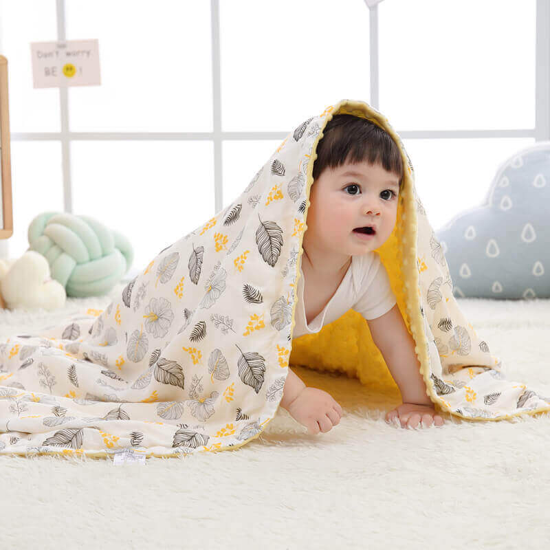 Sensory Cloud™ 3D Minky Dot Baby Blanket (Soothing Bubble Texture)