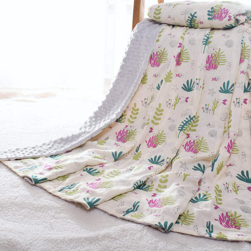 Sensory Cloud™ 3D Minky Dot Baby Blanket (Soothing Bubble Texture)