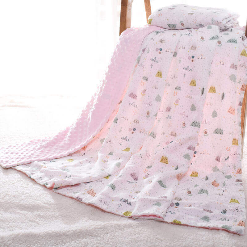 Sensory Cloud™ 3D Minky Dot Baby Blanket (Soothing Bubble Texture)