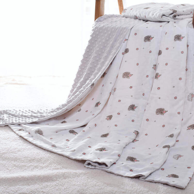 Sensory Cloud™ 3D Minky Dot Baby Blanket (Soothing Bubble Texture)