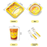 Coffret Repas Bébé à Motifs d'Animaux