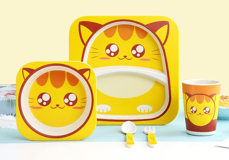 Coffret Repas Bébé à Motifs d'Animaux