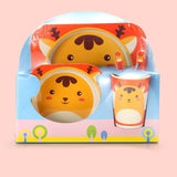 Coffret Repas Bébé à Motifs d'Animaux