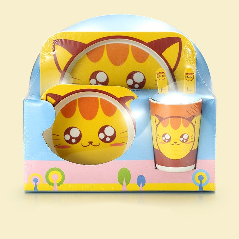 Coffret Repas Bébé à Motifs d'Animaux