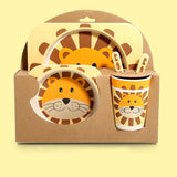 Coffret Repas Bébé à Motifs d'Animaux