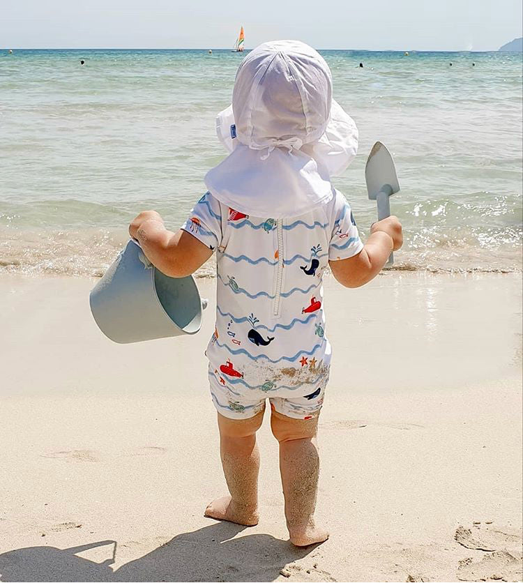Baby Anti-UV Swimsuit for Boys and Girls with Animal Print