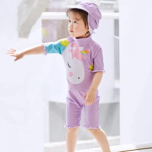 Baby Anti-UV Swimsuit for Boys and Girls with Animal Print
