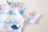 Baby Anti-UV Swimsuit for Boys and Girls with Animal Print