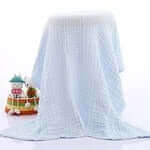 CloudSoft™ Couverture Premium en Mousseline de Coton pour Bébé (110x110cm Couverture Respirante)
