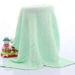 CloudSoft™ Couverture Premium en Mousseline de Coton pour Bébé (110x110cm Couverture Respirante)