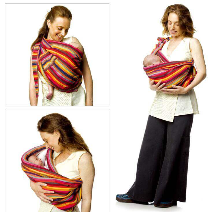 CottonEmbrace™ Écharpe Porte-Bébé en Coton Épais Douillet (Porte-Bébé Support Confortable)