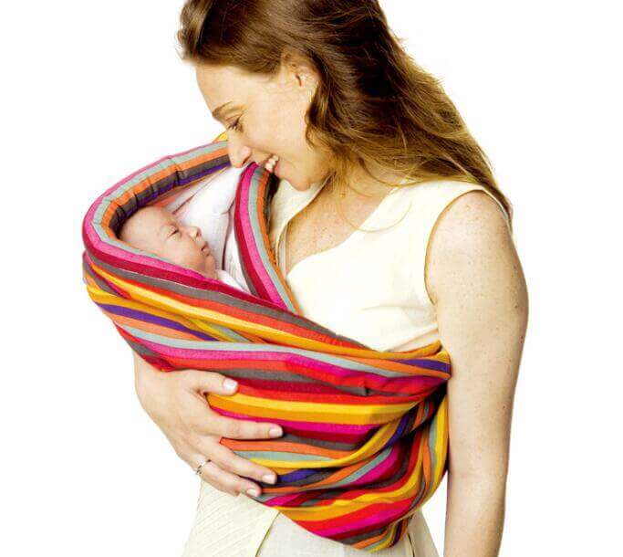 CottonEmbrace™ Écharpe Porte-Bébé en Coton Épais Douillet (Porte-Bébé Support Confortable)
