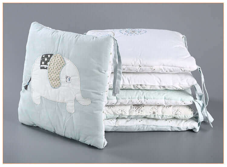 Ensemble de Coussins de Chambre Éléphant Fantaisiste en Coton (6 Pièces de Décoration)