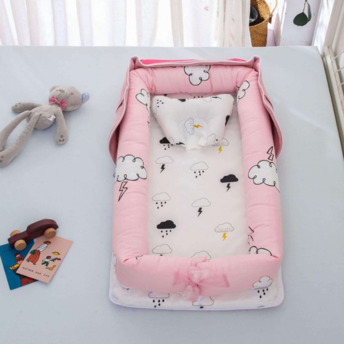 Nido pieghevole in cotone premium