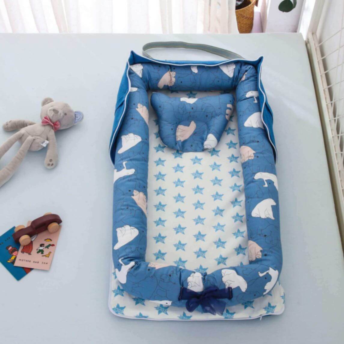 Nido pieghevole in cotone premium