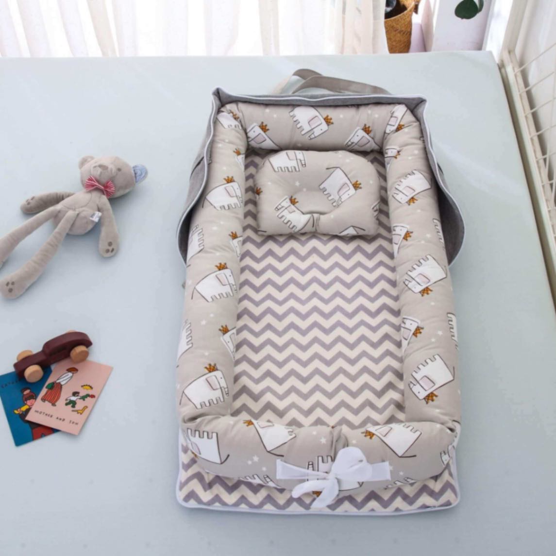 Nido pieghevole in cotone premium