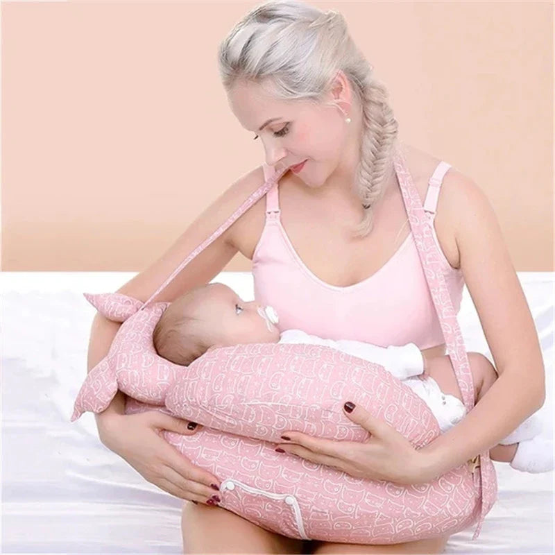 Coussin Allaitement Portable à motif d'animaux pour Bébé
