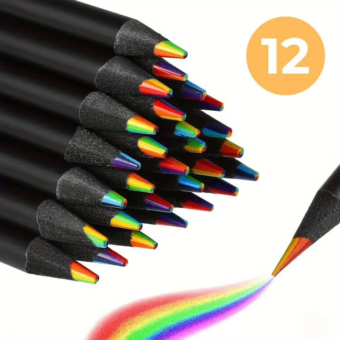 Crayon de Couleur Arc-en-Ciel 7 en 1 – RainbowSketch™ 