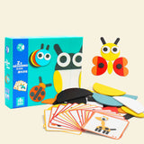 Ensemble Tangram & Mosaïque Créatif en Bois (Puzzle Logique)