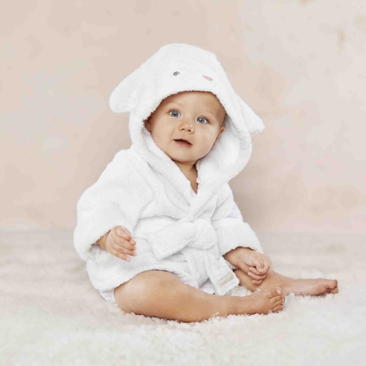 Peignoir à capuche Critter Comfort™ en coton biologique (serviette éponge sans produits chimiques)