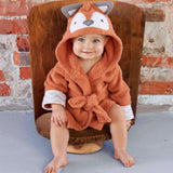 Peignoir à capuche Critter Comfort™ en coton biologique (serviette éponge sans produits chimiques)