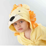 Peignoir à capuche Critter Comfort™ en coton biologique (serviette éponge sans produits chimiques)