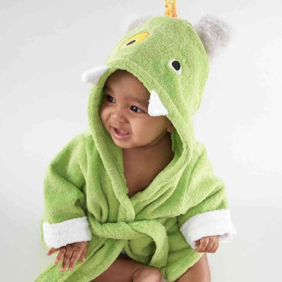 Peignoir à capuche Critter Comfort™ en coton biologique (serviette éponge sans produits chimiques)