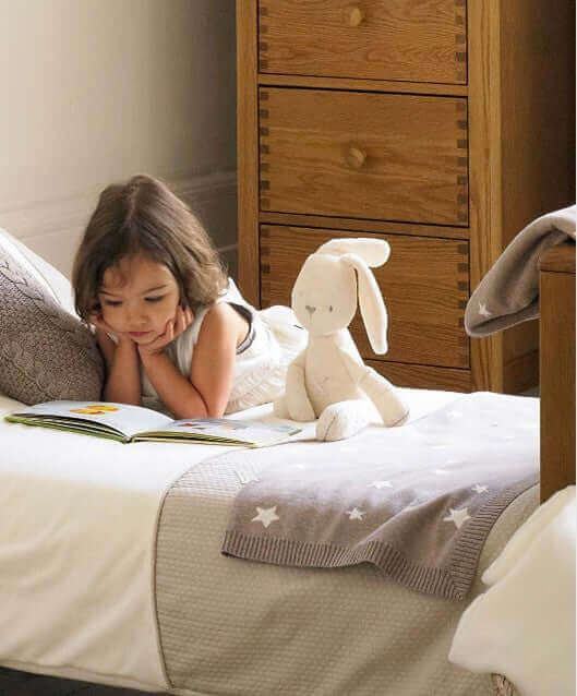 Coniglio di peluche beige Heirloom (compagno di sonno con le orecchie lunghe 55 cm)