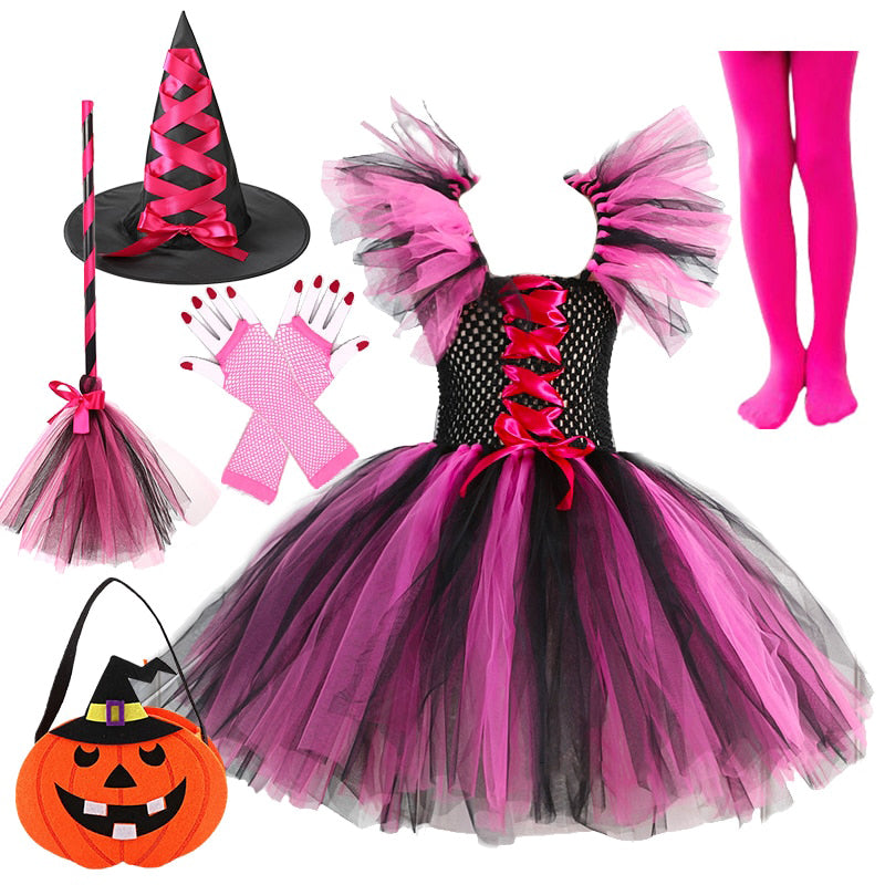 Déguisement de Sorcière d'Halloween pour Fille