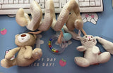 Compagni per Passeggino in Peluche (Sonagli di Coniglio e Orsetto da Appendere)