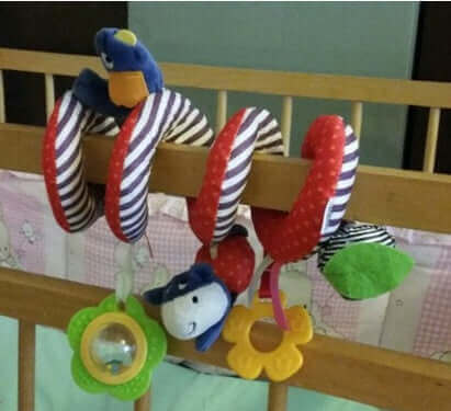 Compagni per Passeggino in Peluche (Sonagli di Coniglio e Orsetto da Appendere)