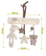 Compagni per Passeggino in Peluche (Sonagli di Coniglio e Orsetto da Appendere)