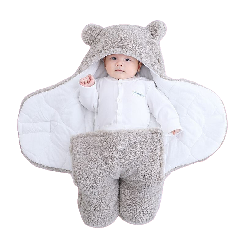 Nid d'ange Bébé - Couverture Polaire Ourson Hiver