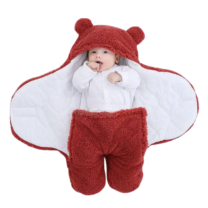 Nid d'ange Bébé - Couverture Polaire Ourson Hiver