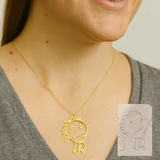 Custom drawing necklace - MY ARTIST