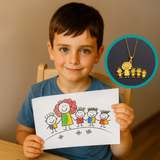 Custom drawing necklace - MY ARTIST