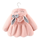 Manteau Bébé Lapin Polaire en Fausse Fourrure Fille