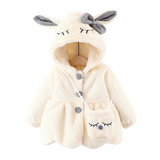 Manteau Bébé Lapin Polaire en Fausse Fourrure Fille