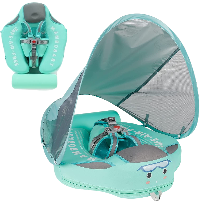 Bouée Bébé Flotteur avec Ombrelle et Repose-pieds