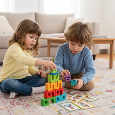 Jeu de construction bois | Montessori 20 blocs écologiques
