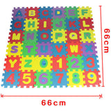 Tapis de Puzzle en Mousse Mini 36 Pièces (Tuiles d'Apprentissage de l'Alphabet et des Chiffres)