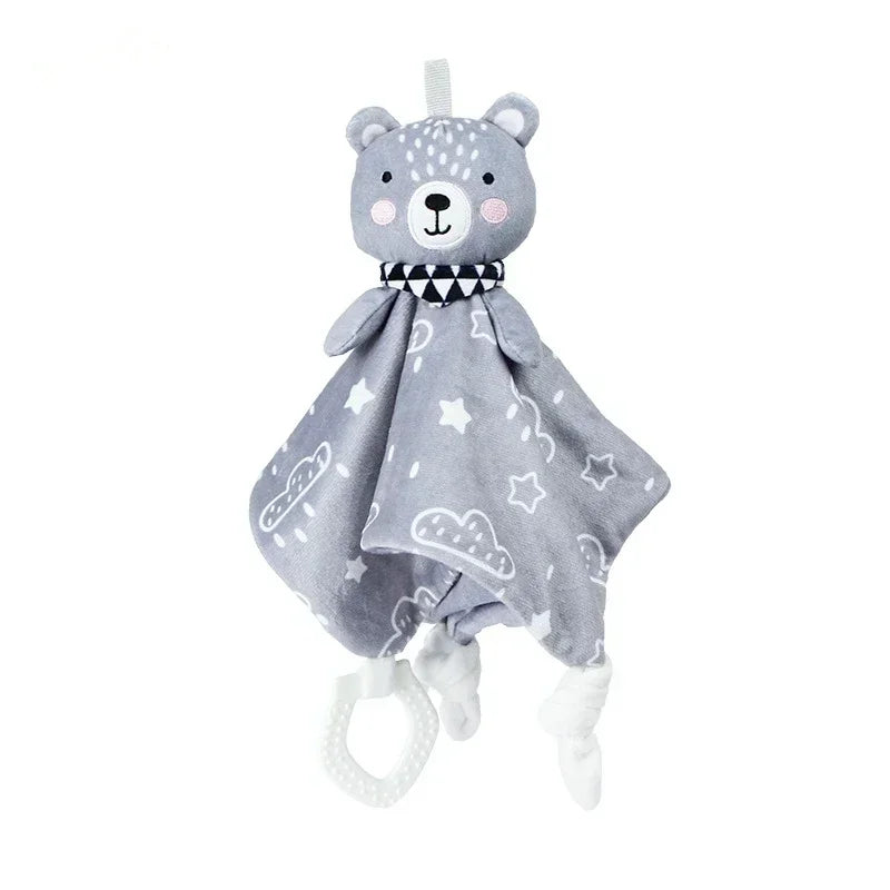 Doudou bebe d'animaux en peluche