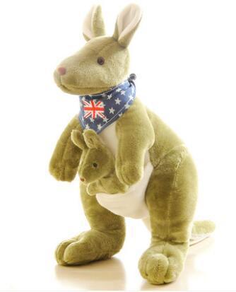 Peluche Canguro Ecologica (Giocattolo di Peluche Morbido)