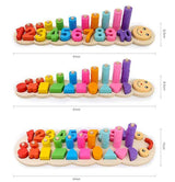 EduColor™ Montessori Wooden Math & Shape Puzzle Board (All-in-One Learning Center)