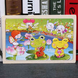 Puzzle en Bois de Découverte de la Faune dans une Boîte de Rangement (Ensemble de Puzzle de 80 Pièces)