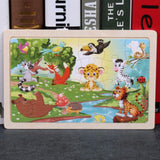 Puzzle en Bois de Découverte de la Faune dans une Boîte de Rangement (Ensemble de Puzzle de 80 Pièces)