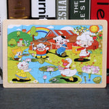 Puzzle en Bois de Découverte de la Faune dans une Boîte de Rangement (Ensemble de Puzzle de 80 Pièces)