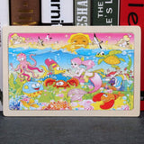 Puzzle en Bois de Découverte de la Faune dans une Boîte de Rangement (Ensemble de Puzzle de 80 Pièces)
