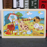 Puzzle en Bois de Découverte de la Faune dans une Boîte de Rangement (Ensemble de Puzzle de 80 Pièces)